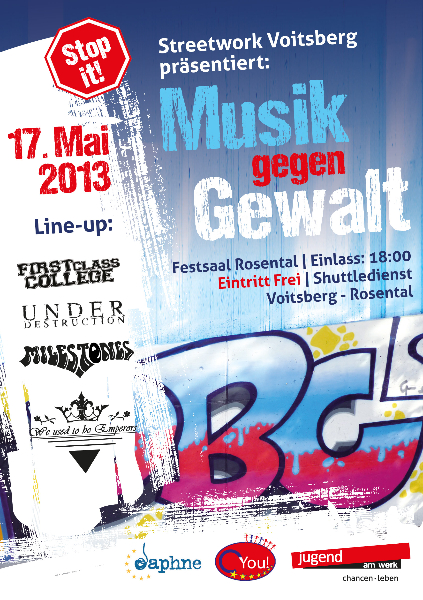 Flyer Voitsberg in Under Destruction Live @ Festsaal Rosental - Free Entry!